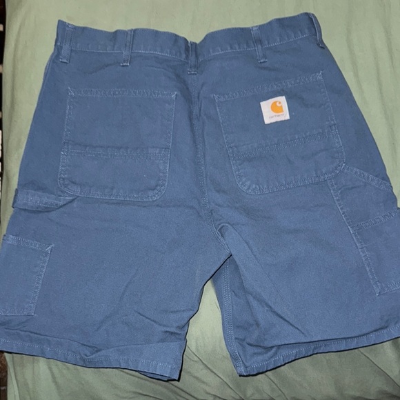 Blue Carhartt WIP Double knee shorts - Picture 2 of 6